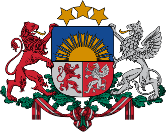 Symbol państwowy: Łotwa